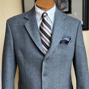 Gianfranco Ruffini Cashmere Blend Gray Flannel Jacket Size 42S
